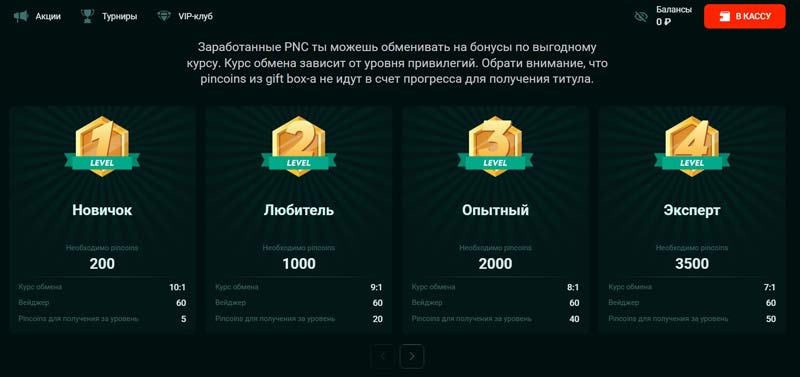 Обмен баллов